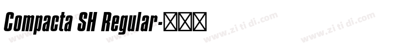 Compacta SH Regular字体转换